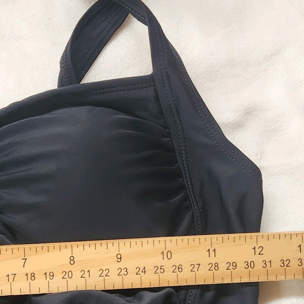 NWT Upopby Swimwear Womens 6 Black Padded Push Up One Piece Tummy Control‎ - Picture 6 of 8